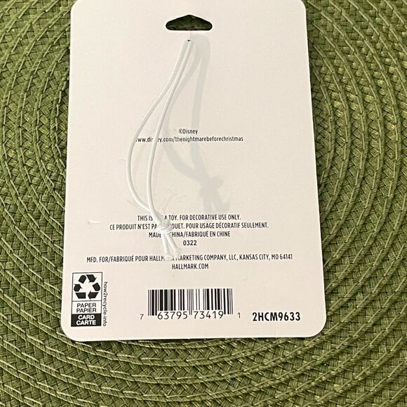 Hallmark Disney Jack Skellington Metal Nightmare Before Christmas Ornament NWT - Picture 4 of 4